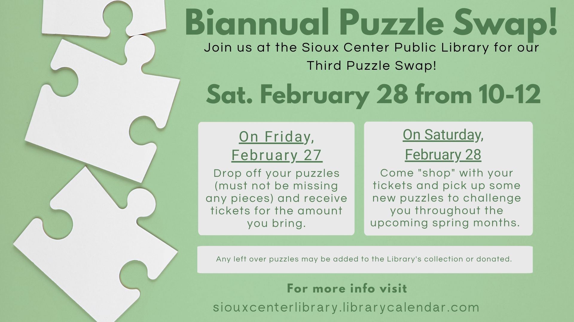 Biannual Puzzle Swap February
