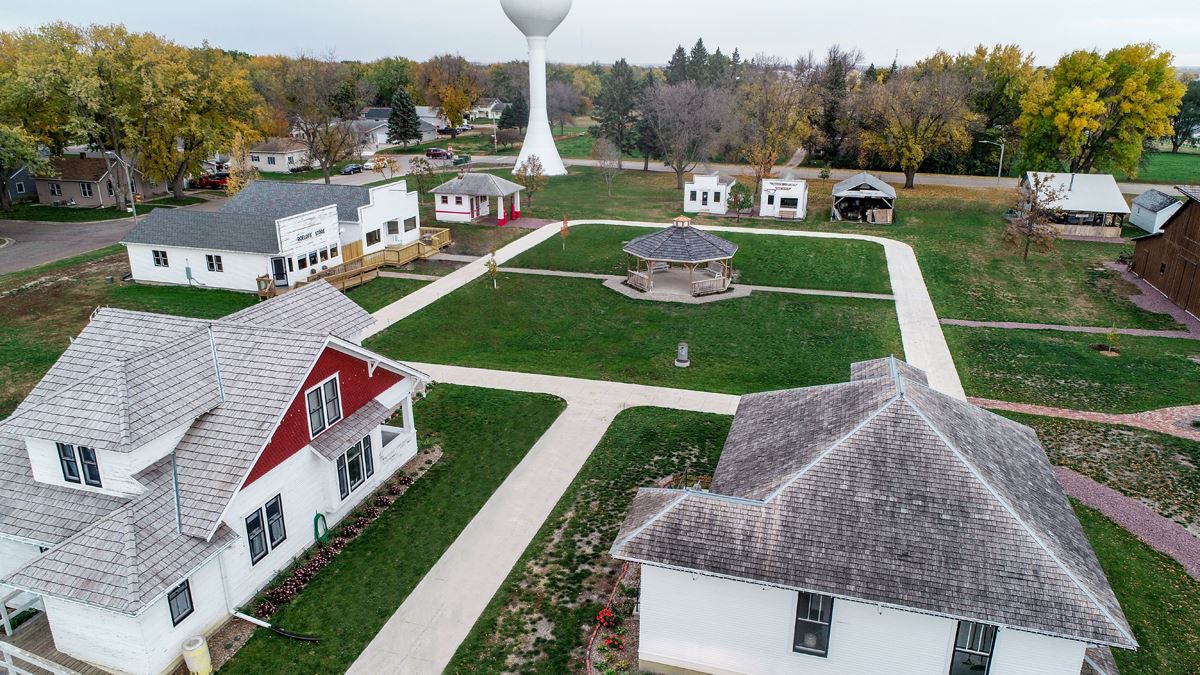Aerial view of buildings